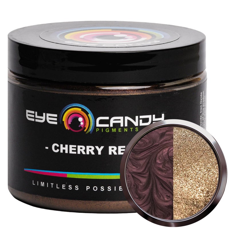 Eye Candy Pigments Premium Mica Powder - Cherry Red (50gr) - for Epoxy, Resin, Soap, Paint, Woodworking, Acrylic Pouring, Bath Bombs, Fishing Lures - DIY Arts and Crafts Additive - Image 1